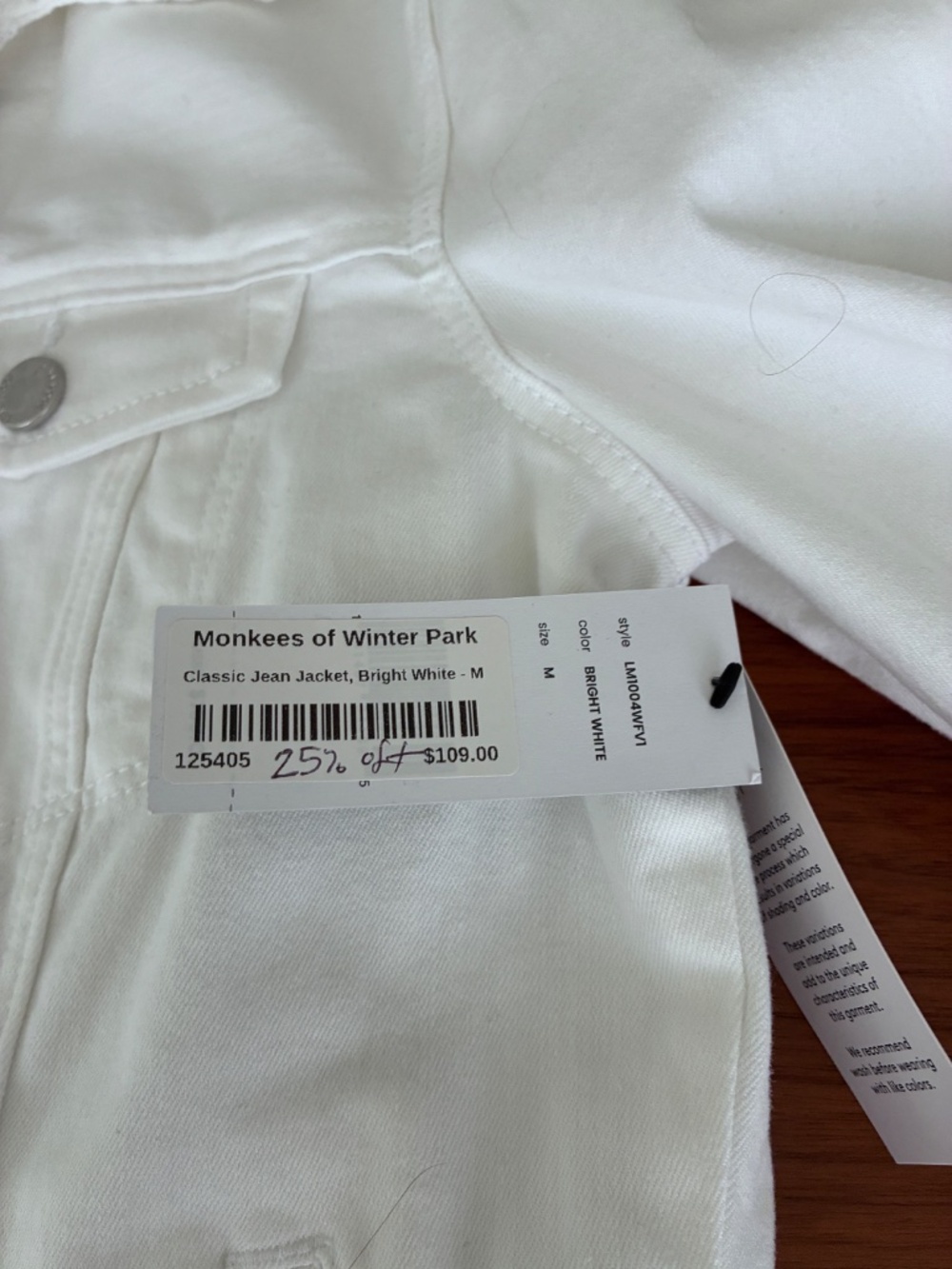 Liverpool White Stretch Denim Jacket NWT Medium - Picture 2 of 10